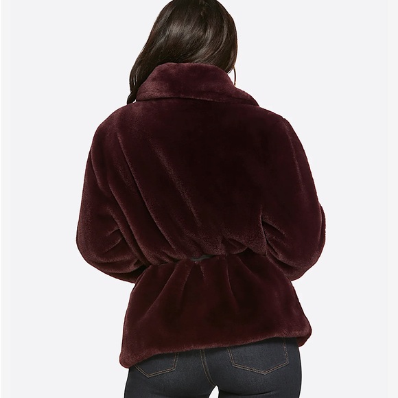 JESSICA SIMPSON ꔹ  NWT Faux Fur Sire Wrap Jacket - Picture 6 of 9